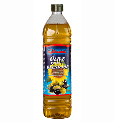 Zmes slnečnicového a olivového oleja z olivových výliskov 